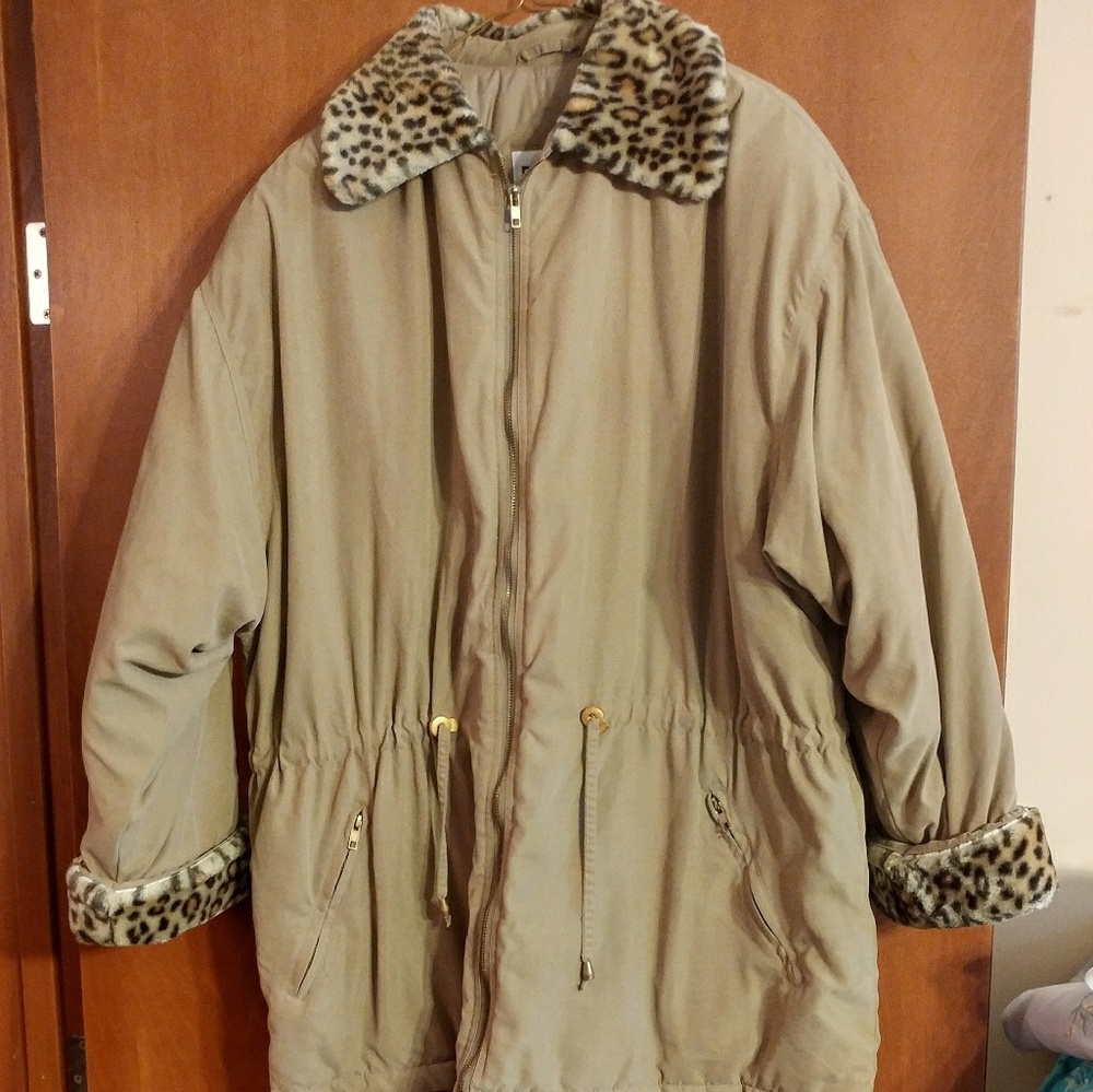 Basic editions sz 1x micro suede coat
